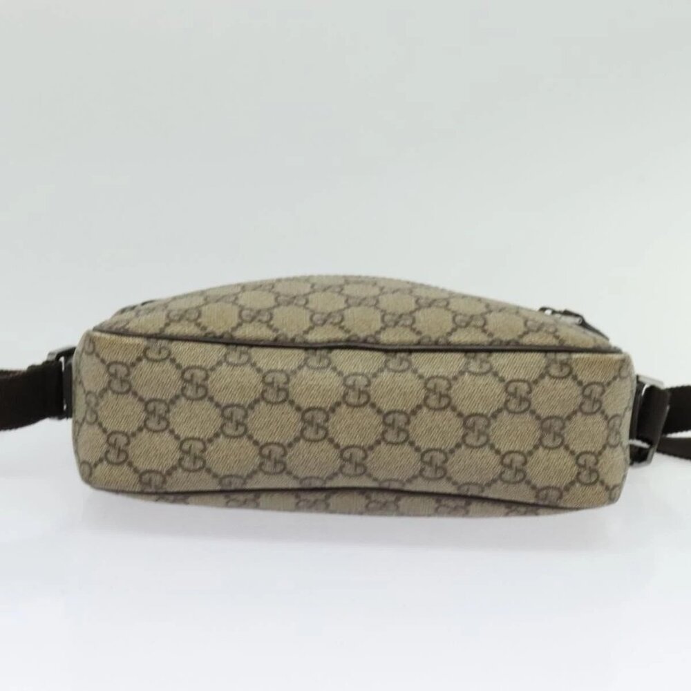 GUCCI GG Supreme Shoulder Bag PVC Beige Gold - Picture 5 of 16